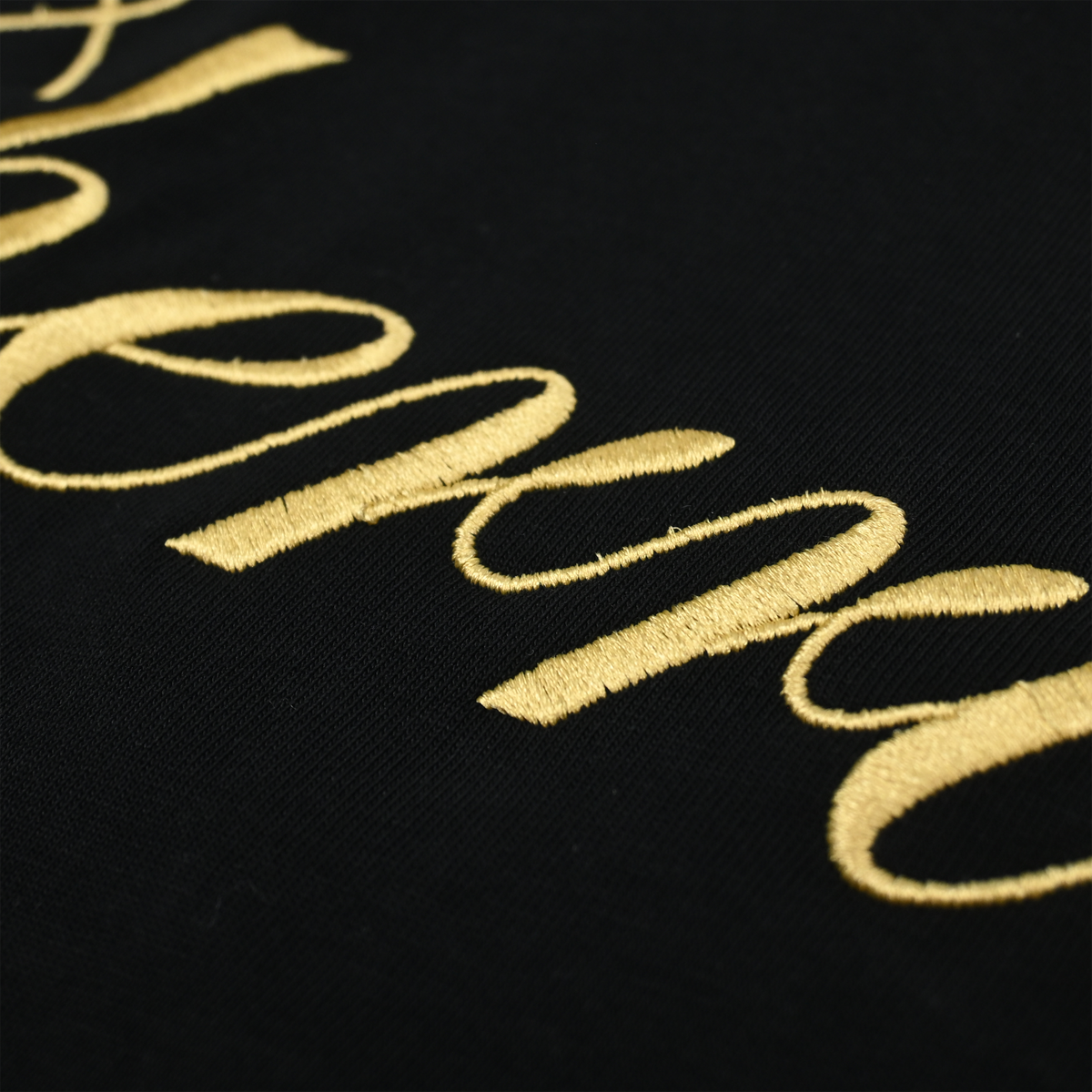 Cherries Script Rugger Top - Black / Off White