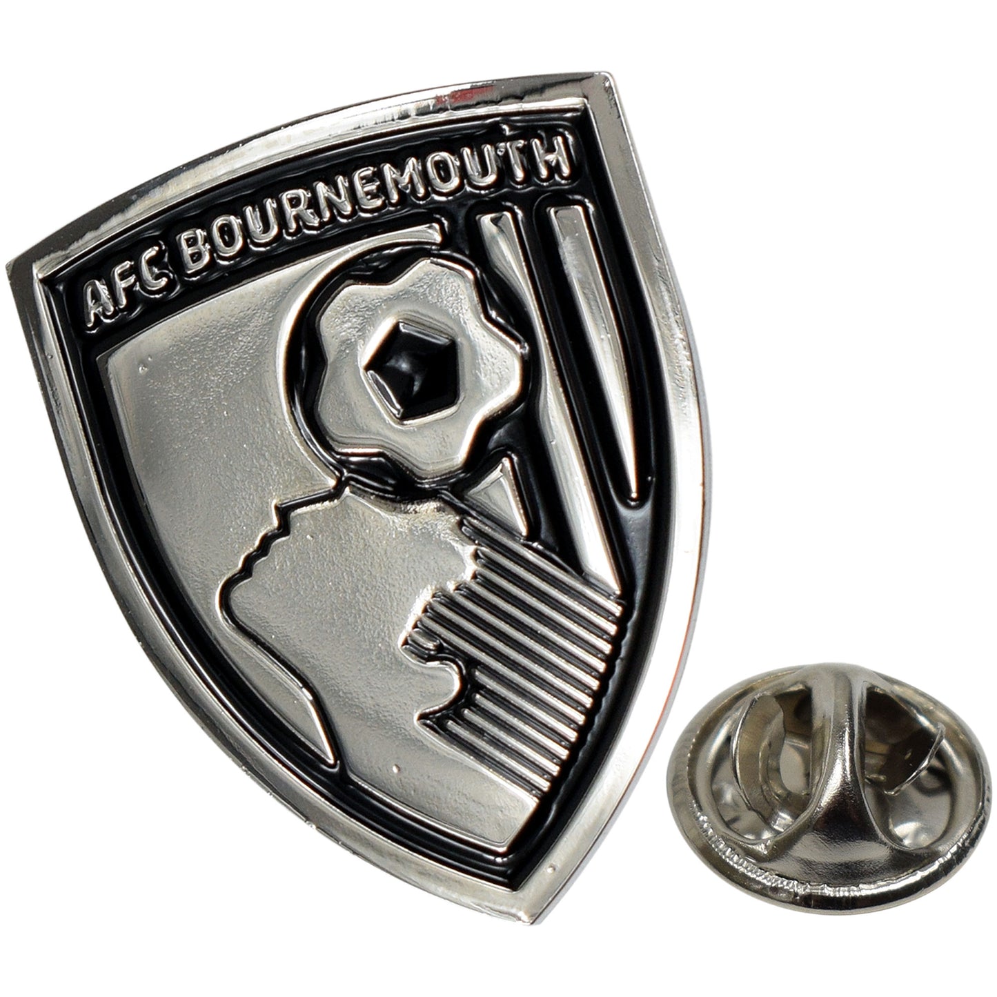 Black Out Crest Pin Badge