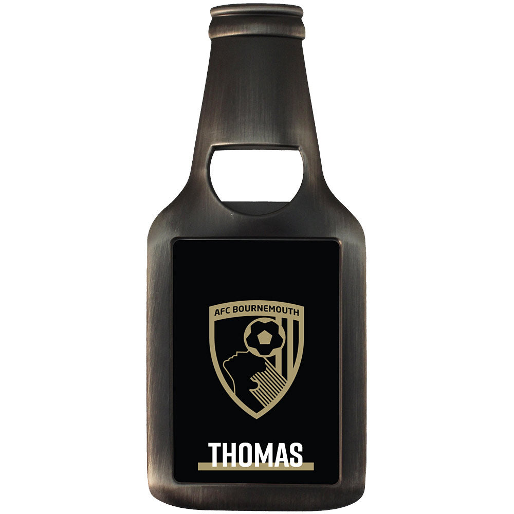 Personalised Bottle Opener Magnet - Gold Crest