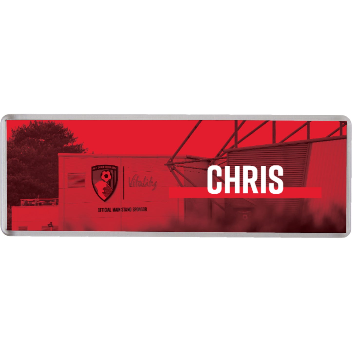 Personalised Fridge Magnet - Red Stadium