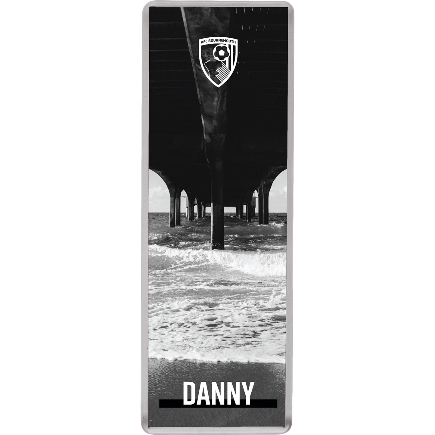 Personalised Fridge Magnet - Monochrome Pier