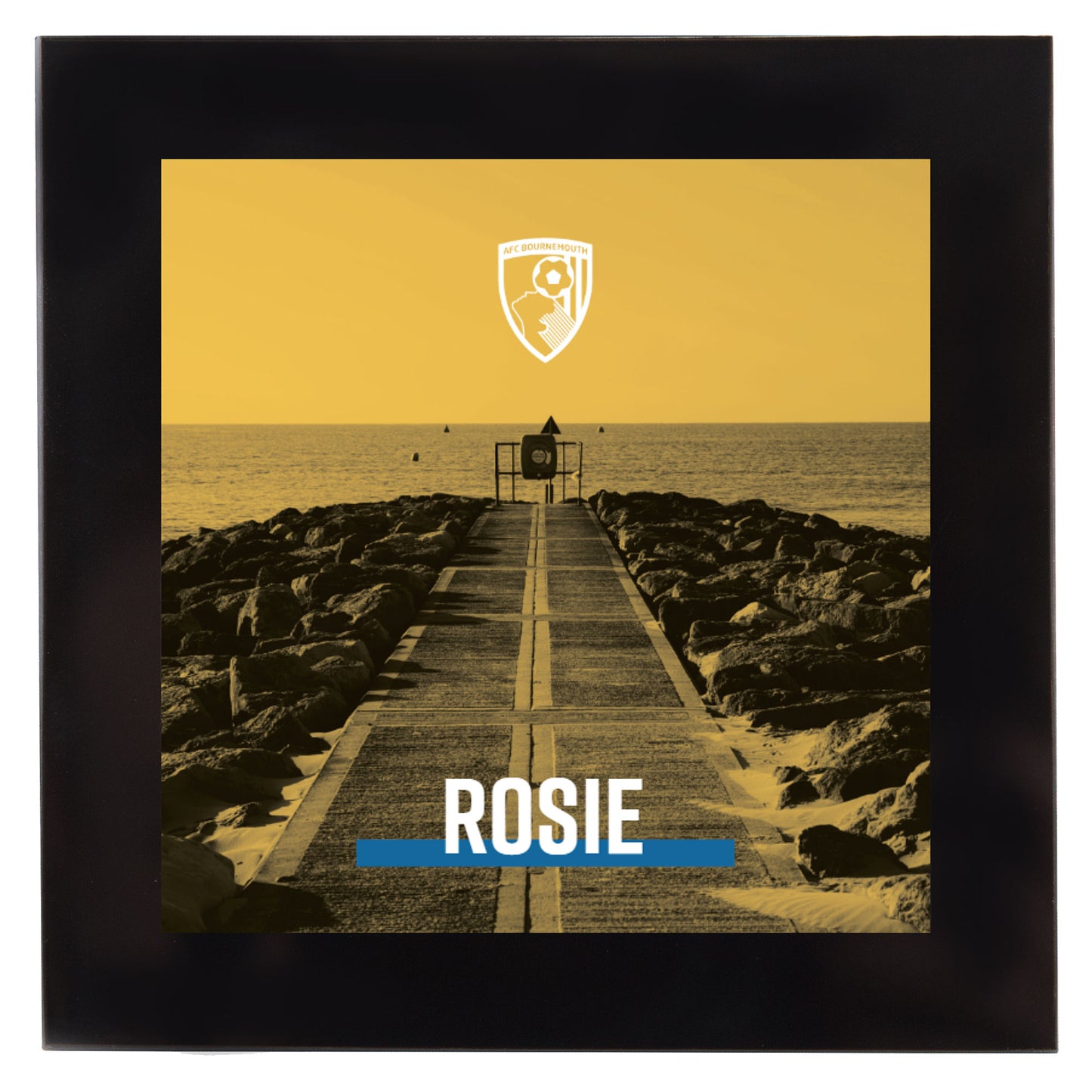 Personalised Glass Coaster - Sepia Jetty