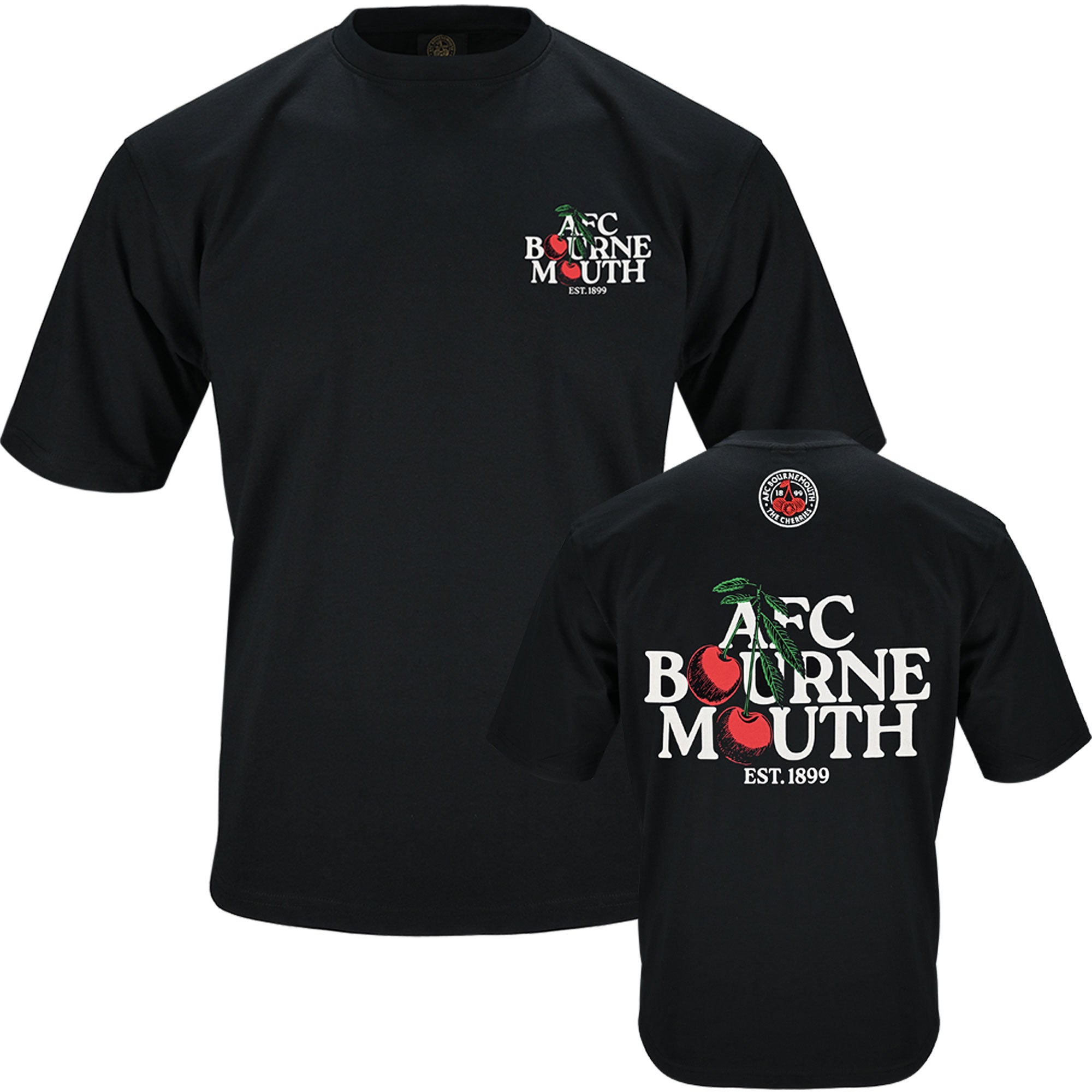 AFC Bournemouth Premium Cherries Oversized Tee - Black – AFC