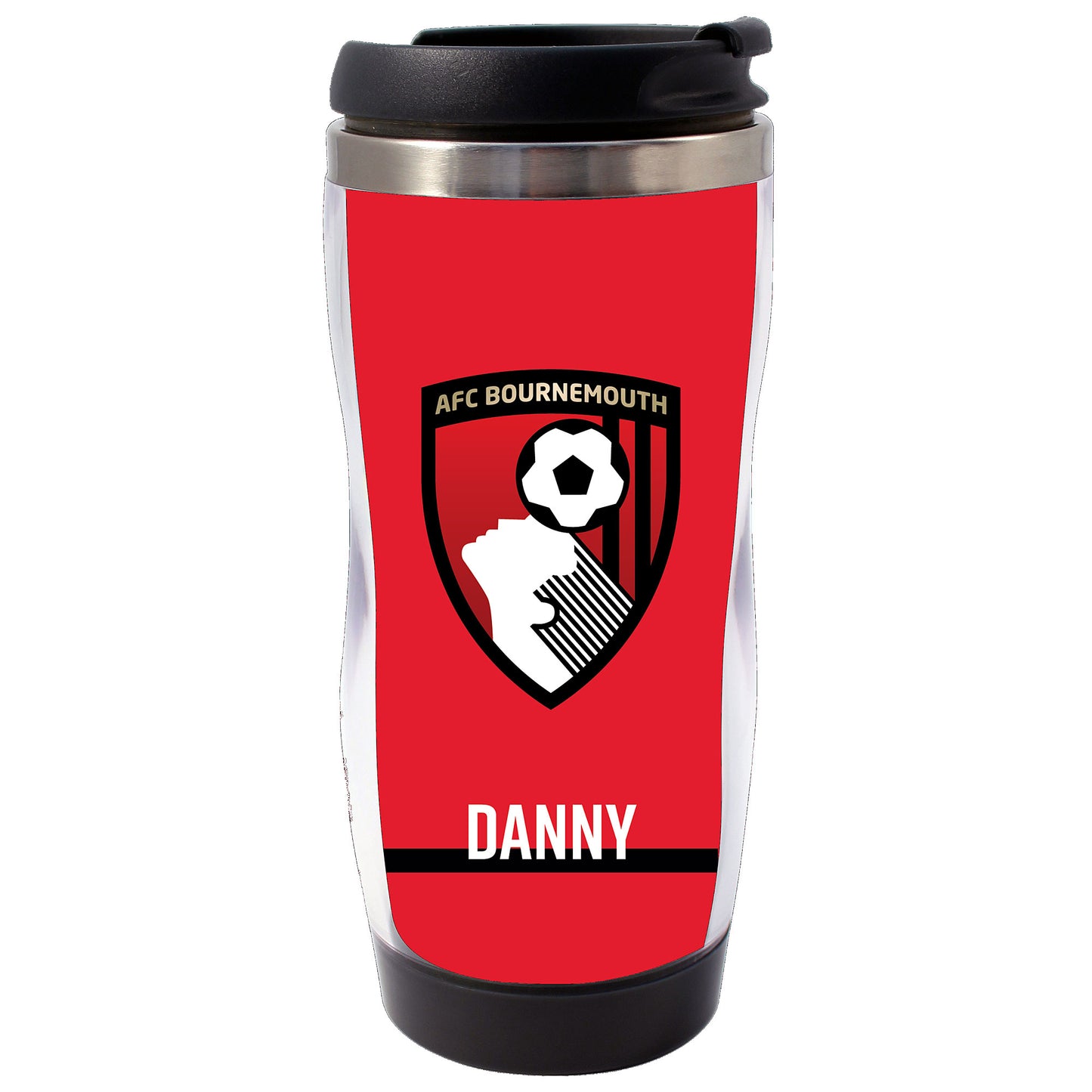 Personalised Travel Mug - Red Crest