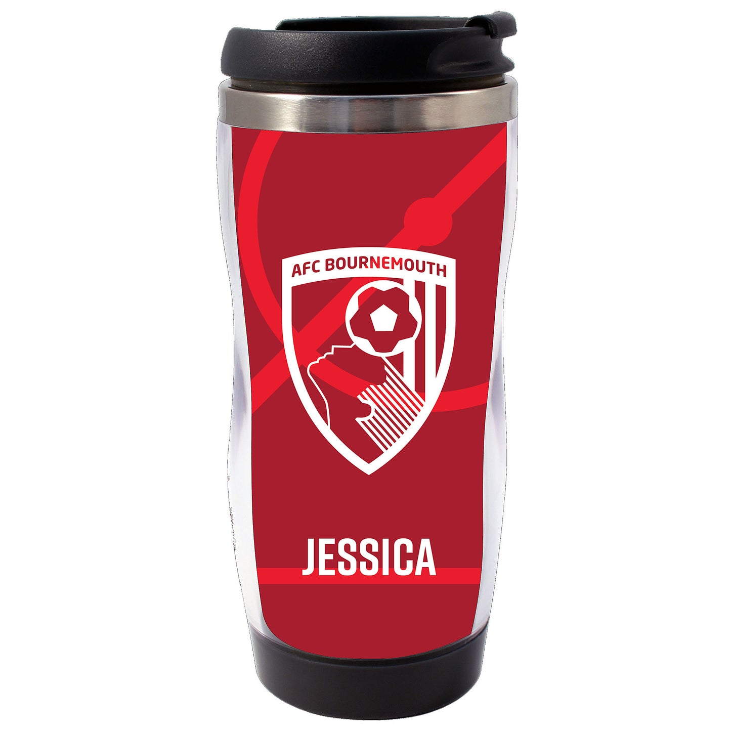 Personalised Travel Mug - White Crest