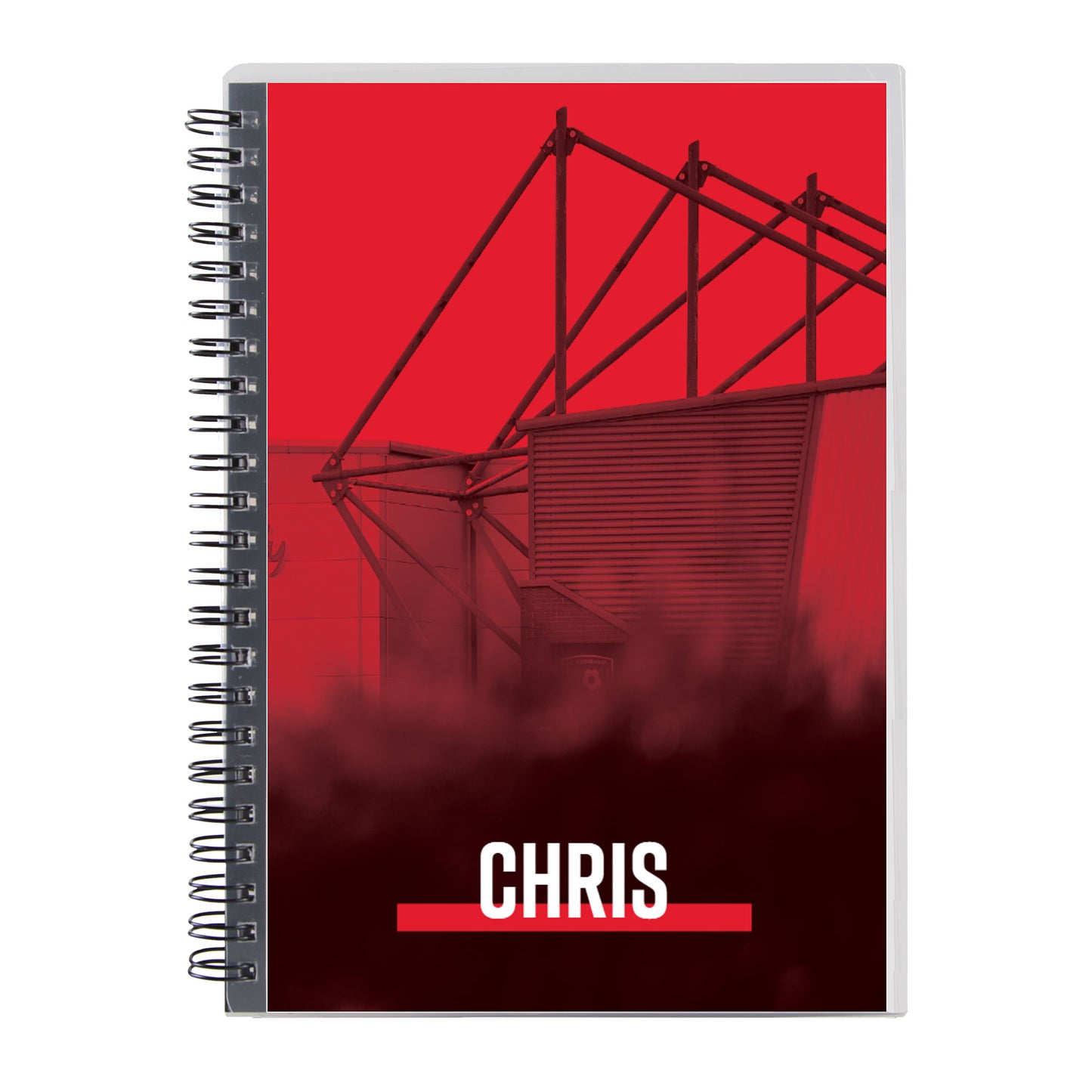 Personalised Notebook - Red Stadium