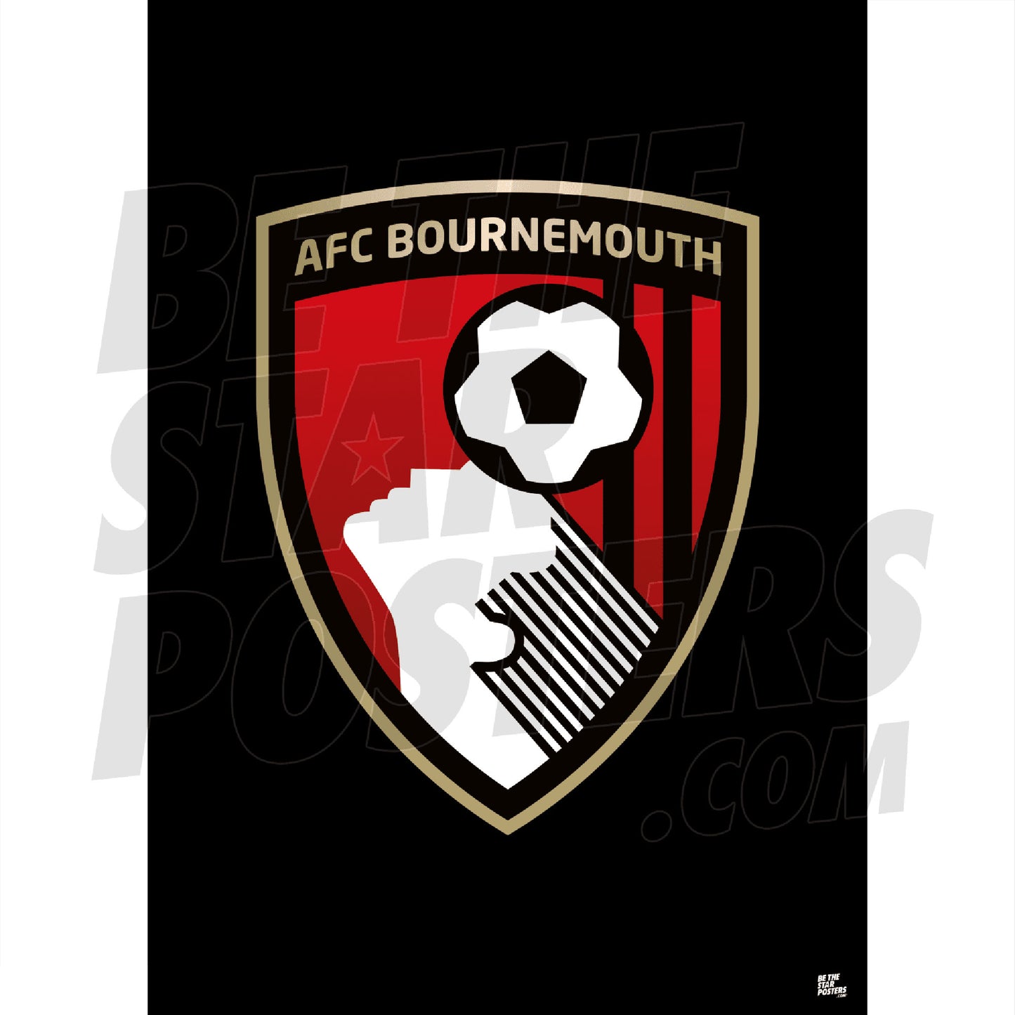 A2 Crest Poster - Black