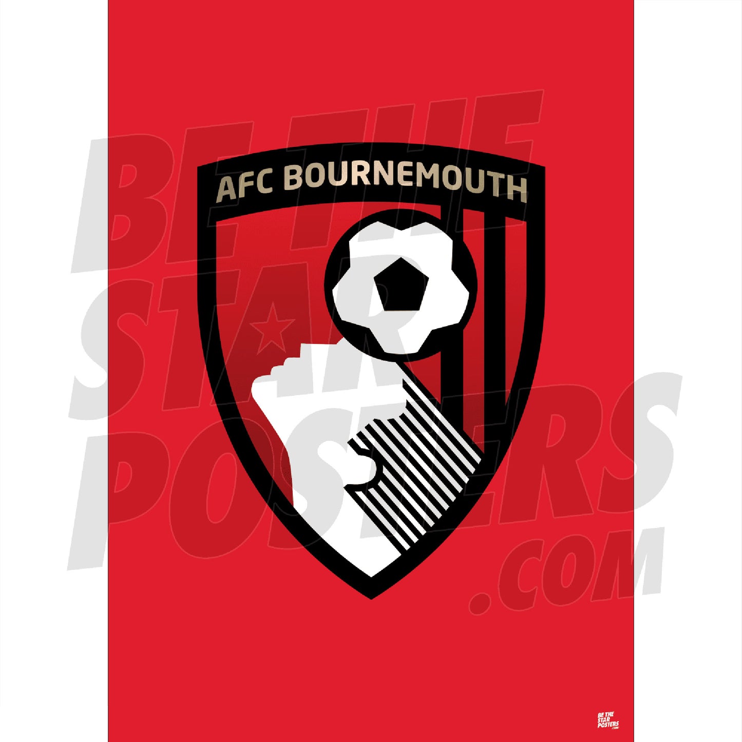 A2 Crest Poster - Red