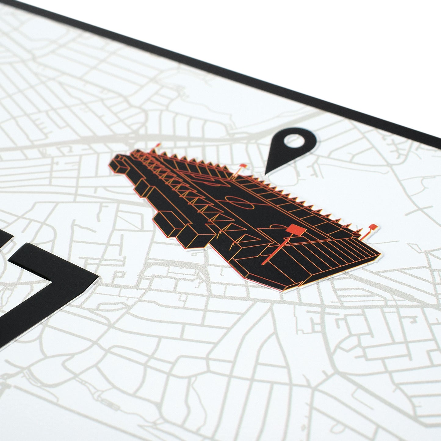 Stadium Route Metal Sign