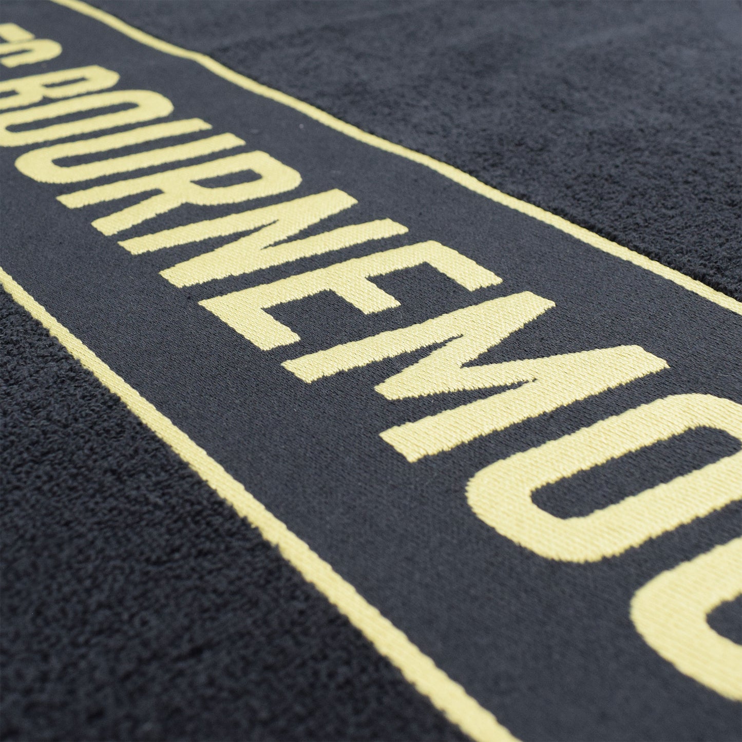 Luxury Crest Towel - Black
