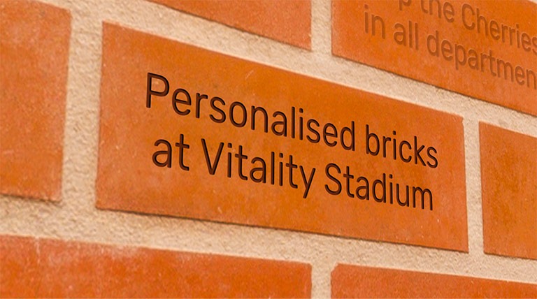 AFC Bournemouth Personalised Wall Brick