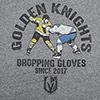 Golden Knights Gloves Tee - Grey
