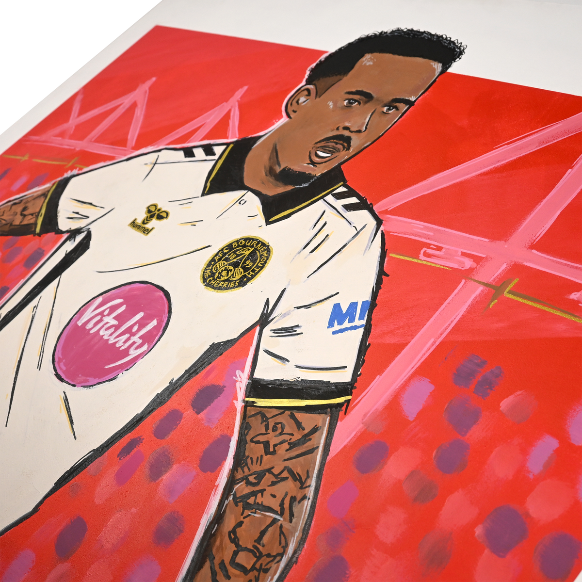Signed Justin Kluivert Print, By Mark Johnson