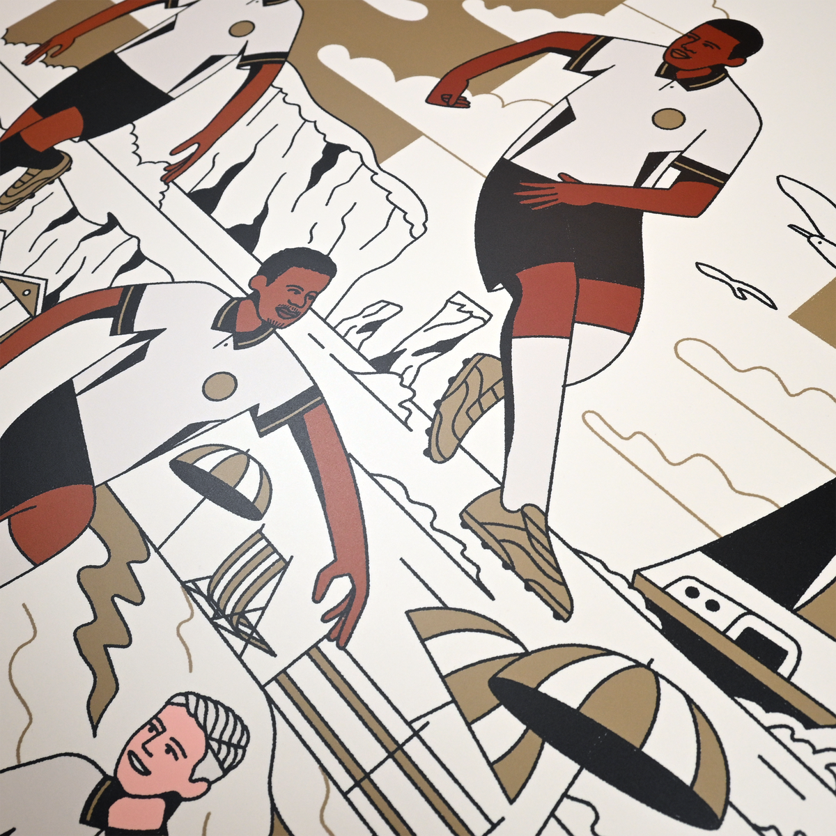 Signed Kroupi, Adli, Diakite, Truffert in Third Kit, By Aron Leah