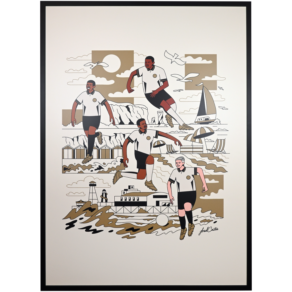 Signed Kroupi, Adli, Diakite, Truffert in Third Kit, By Aron Leah