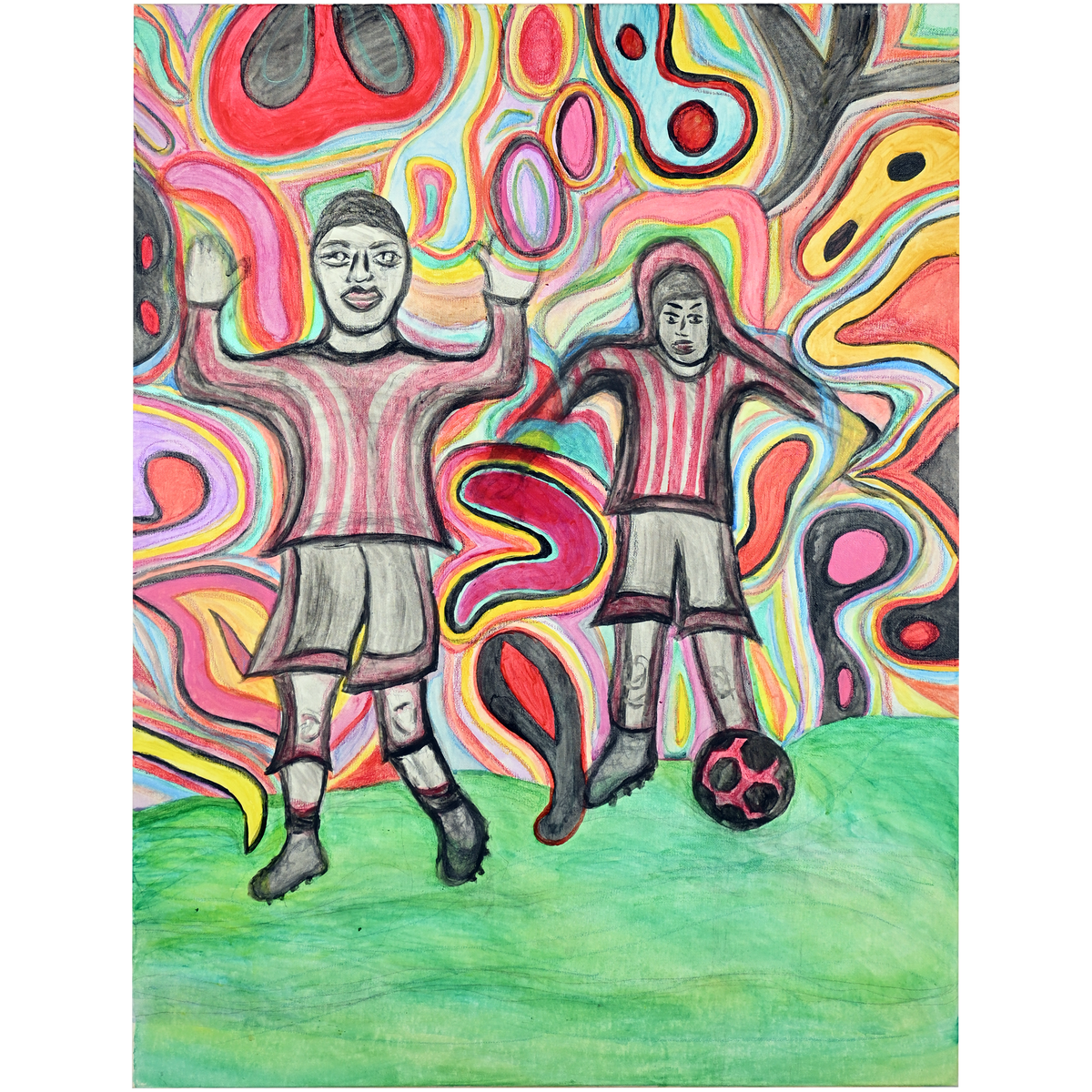 15/16 - 2-1 v Man United Painting, By Zakira Hancock