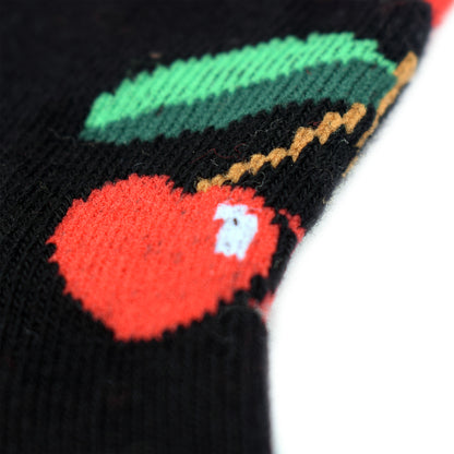 Baby Socks - Black / Red