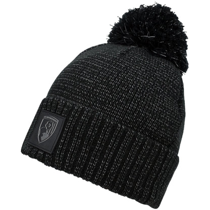 Adults Reflective Beanie - Black