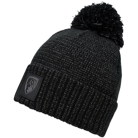 Adults Reflective Beanie - Black