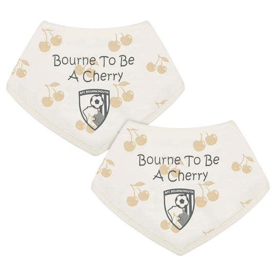 Bourne To Be A Cherry 2 Pack Bandana Bibs
