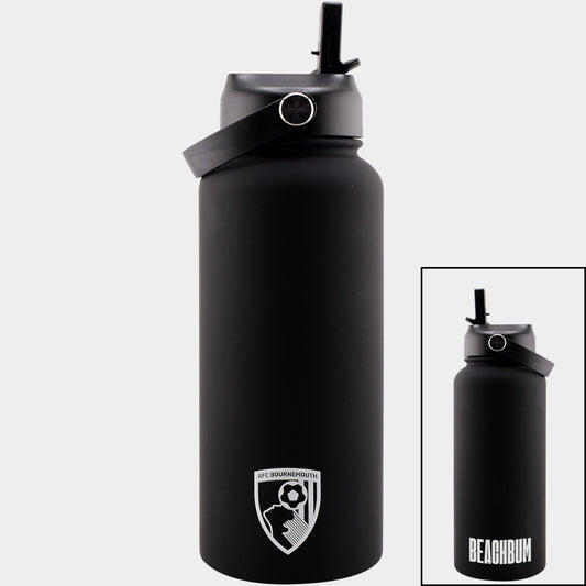 Beachbum X AFCB 1ltr Water Bottle - Black