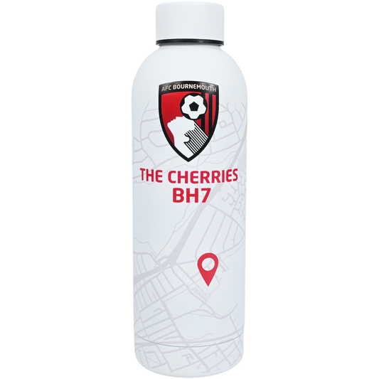 Stadium Map Drinks Bottle - White