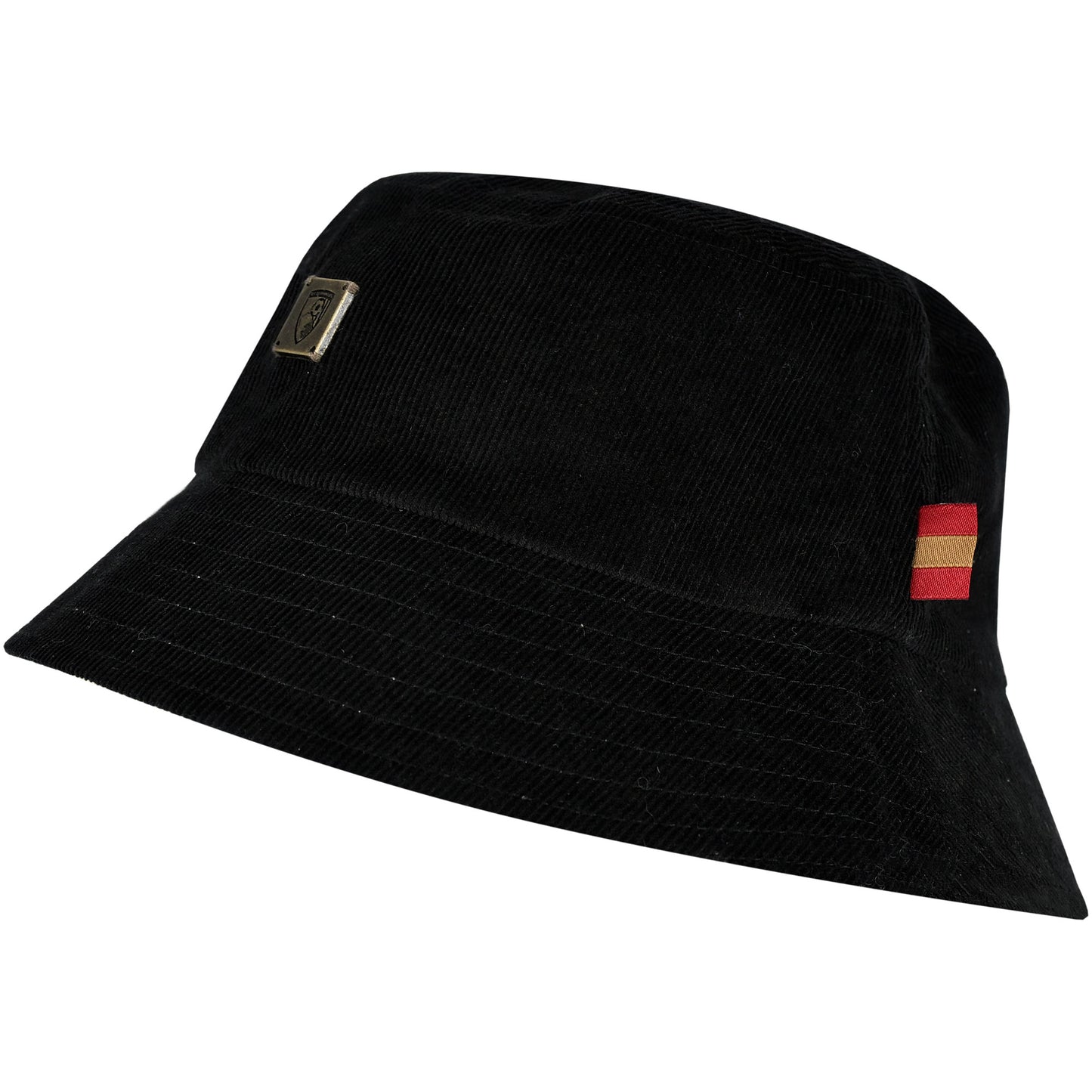 Adults Reversible Cord Bucket Hat - Black / Stone