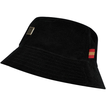 Adults Reversible Cord Bucket Hat - Black / Stone
