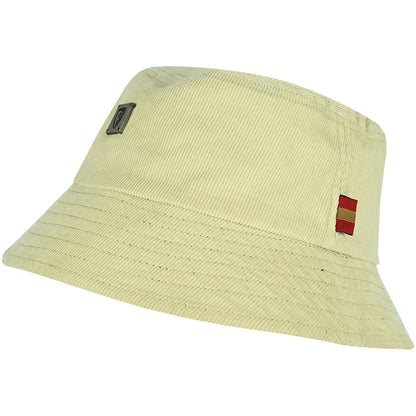 Adults Reversible Cord Bucket Hat - Black / Stone