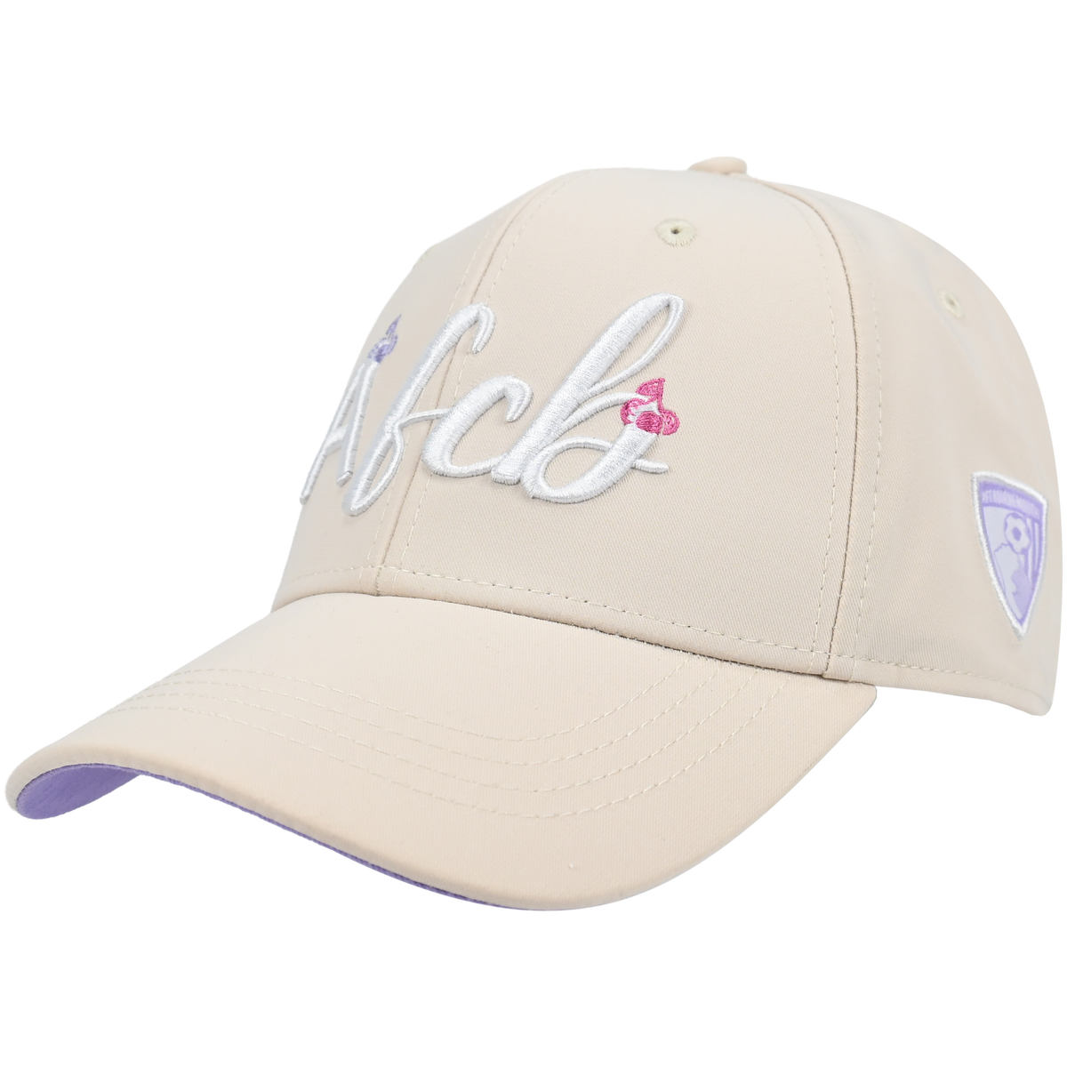 Womens Initial Ponytail Cap - Natural