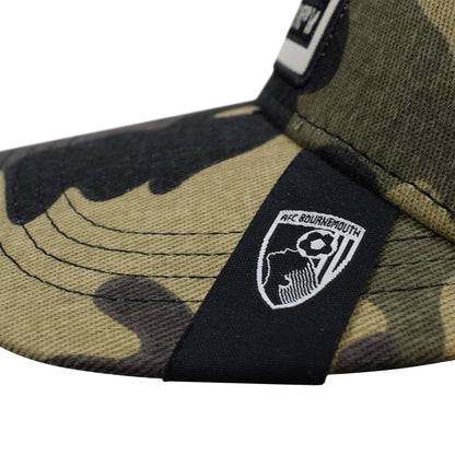 Adults Patch Camo Trucker Cap - Olive Camo
