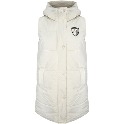 Womens Chamonix Long Line Gilet - Cream