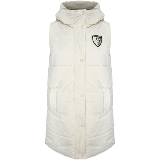 Womens Chamonix Long Line Gilet - Cream