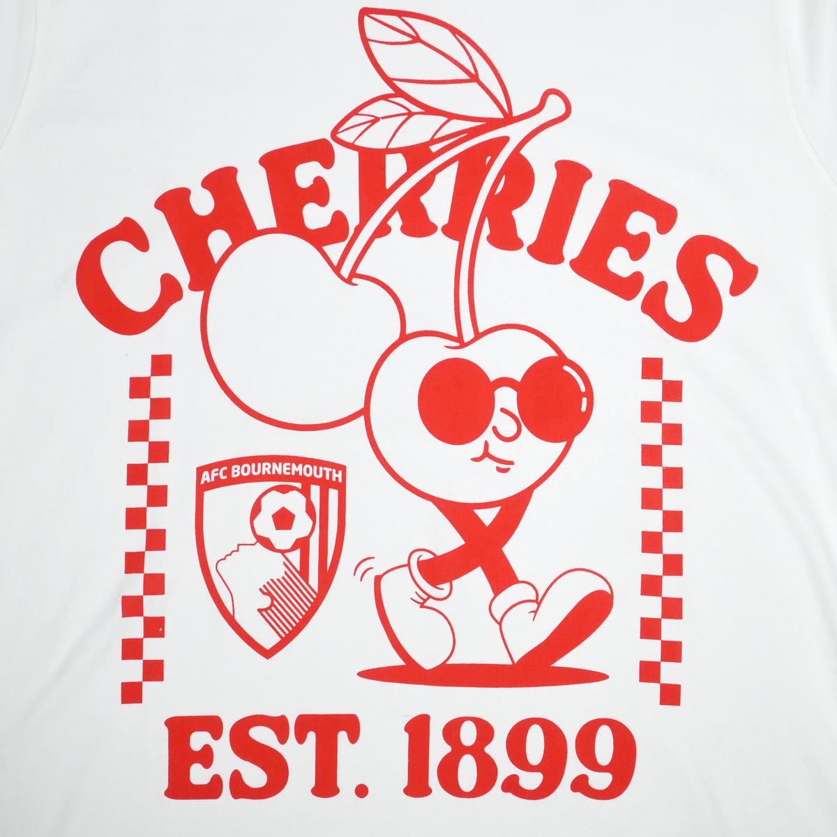 Cherries Beach Relaxed Tee - White