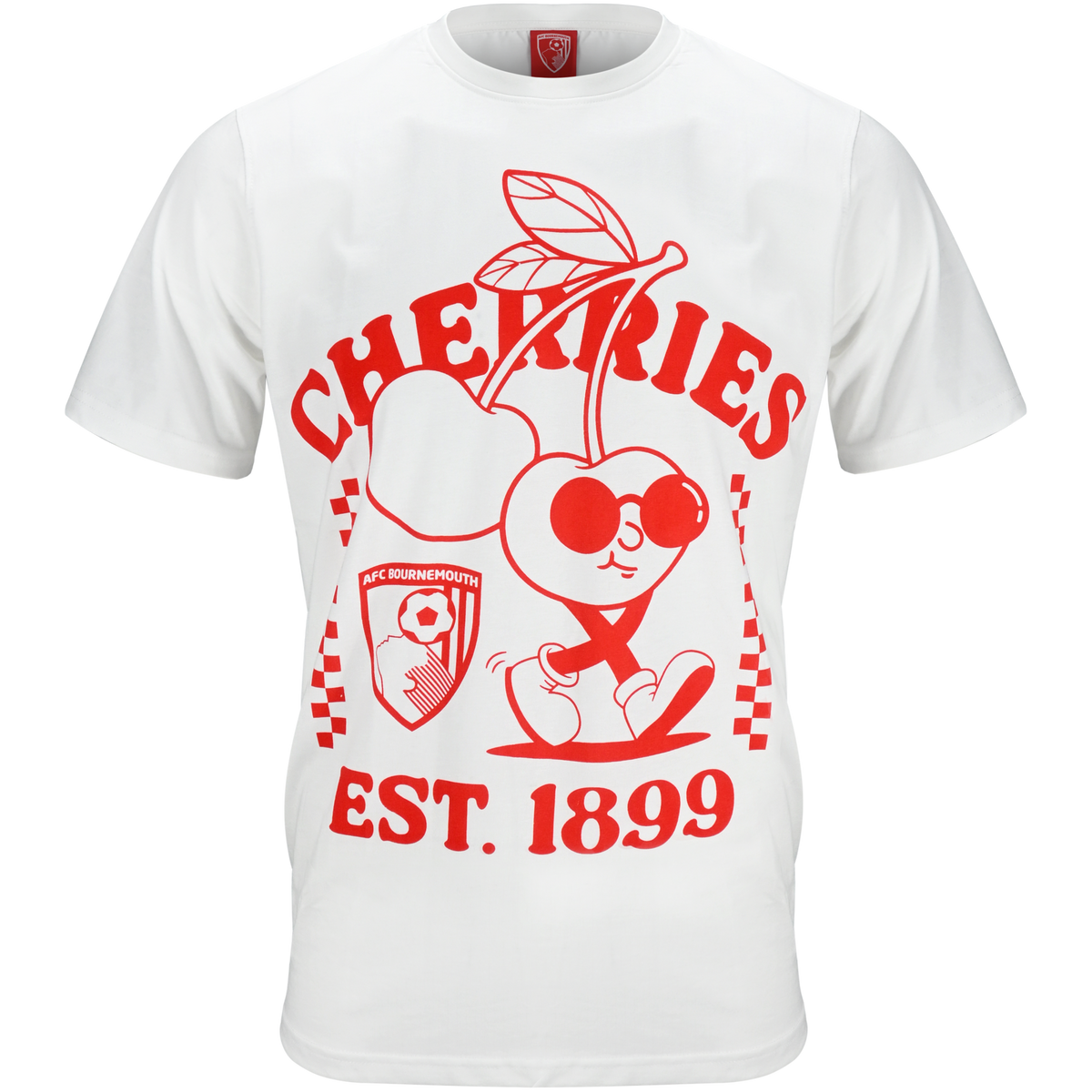 Cherries Beach Relaxed Tee - White