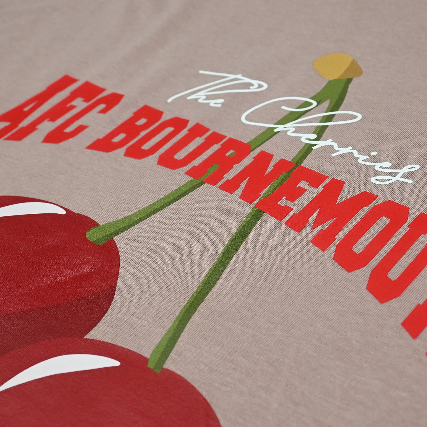 Womens Cherry Graphic Cuff T Shirt - Rose