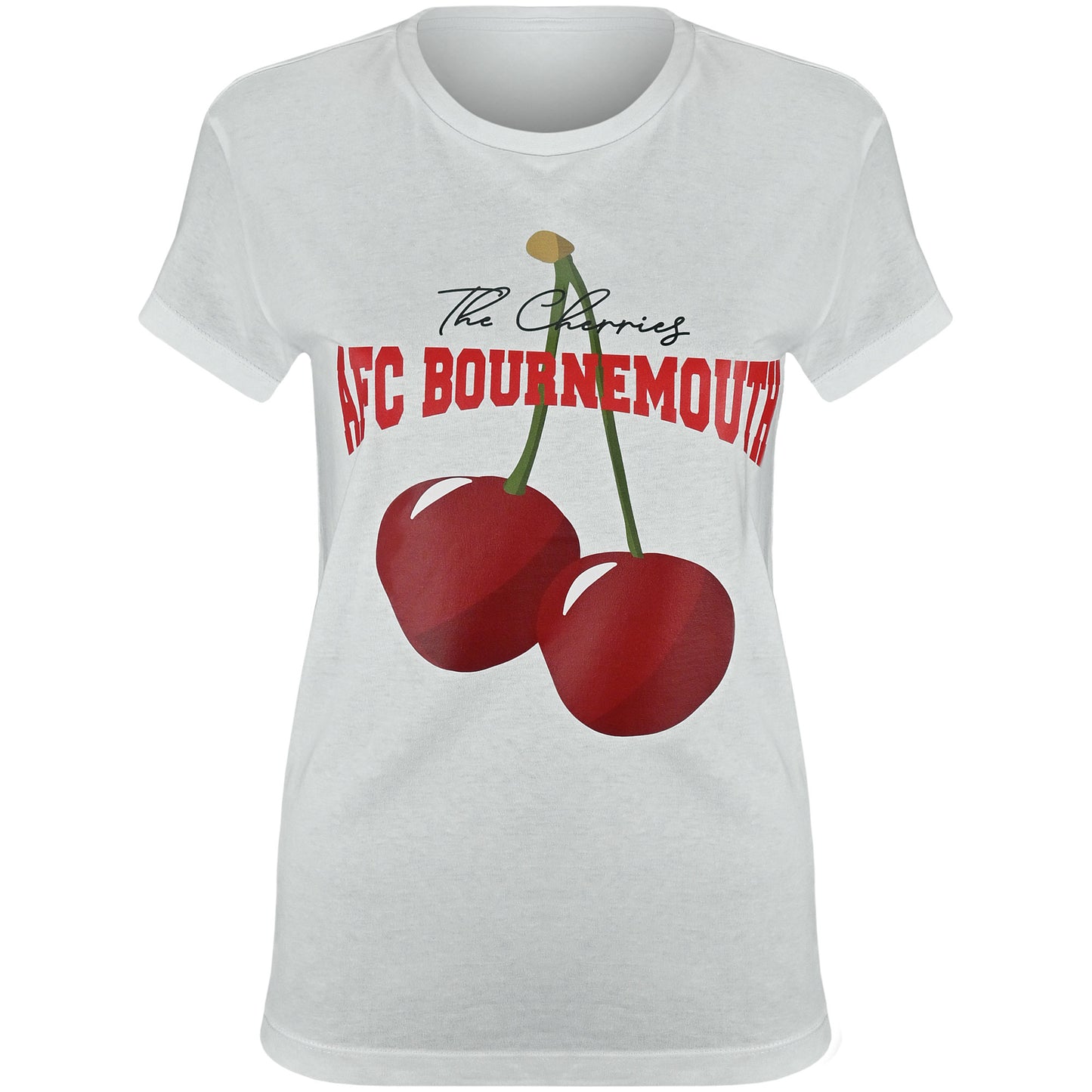 Womens Cherry Graphic T Shirt - White