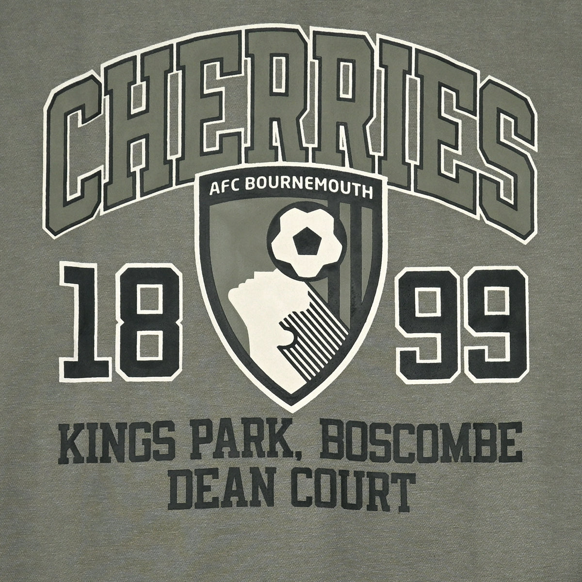 Cherries Relaxed Hoodie - Light Olive