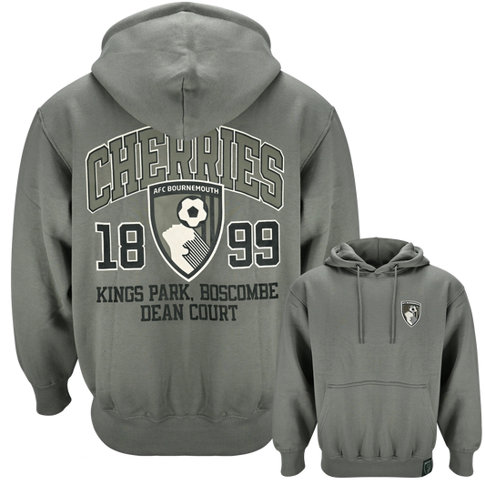 Cherries Relaxed Hoodie - Light Olive