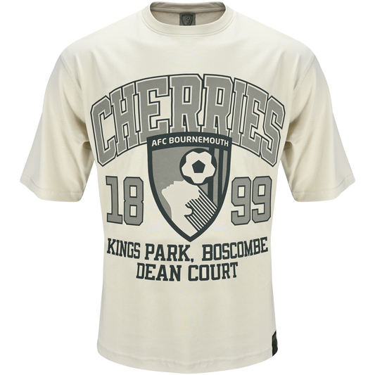 Cherries Oversized Tee - Sand