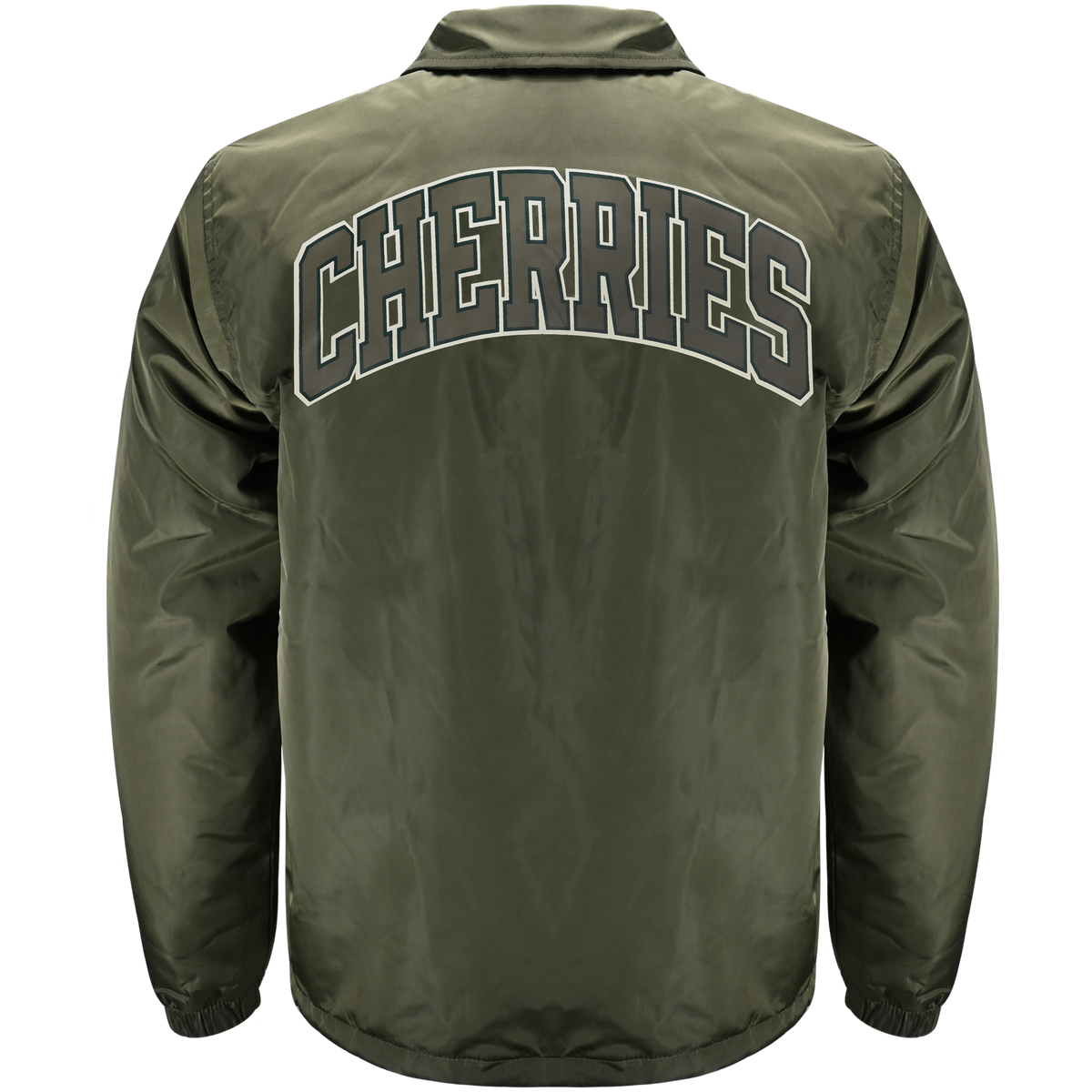 Cherries Coach Jacket - Olive