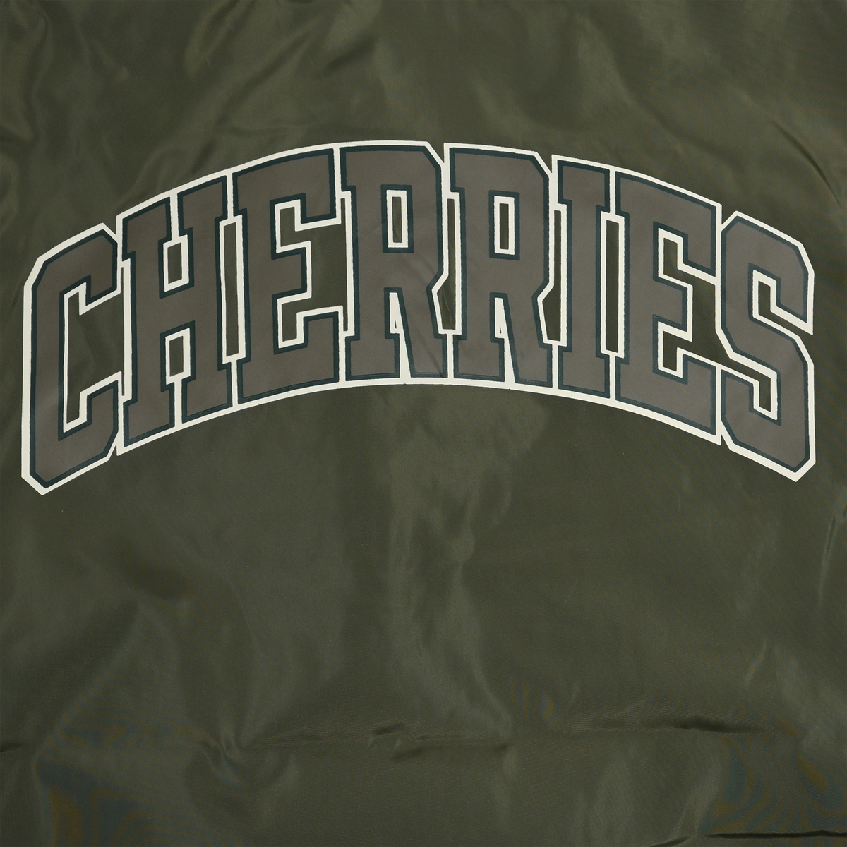 Cherries Coach Jacket - Olive