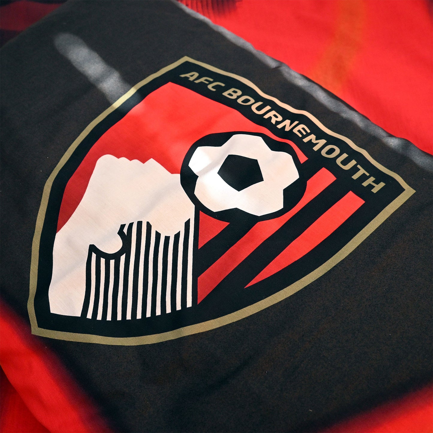 Stadium Double Duvet Cover Set - Red / Black