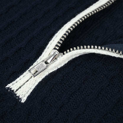 Adults Elite Quarter Zip Polo - Navy