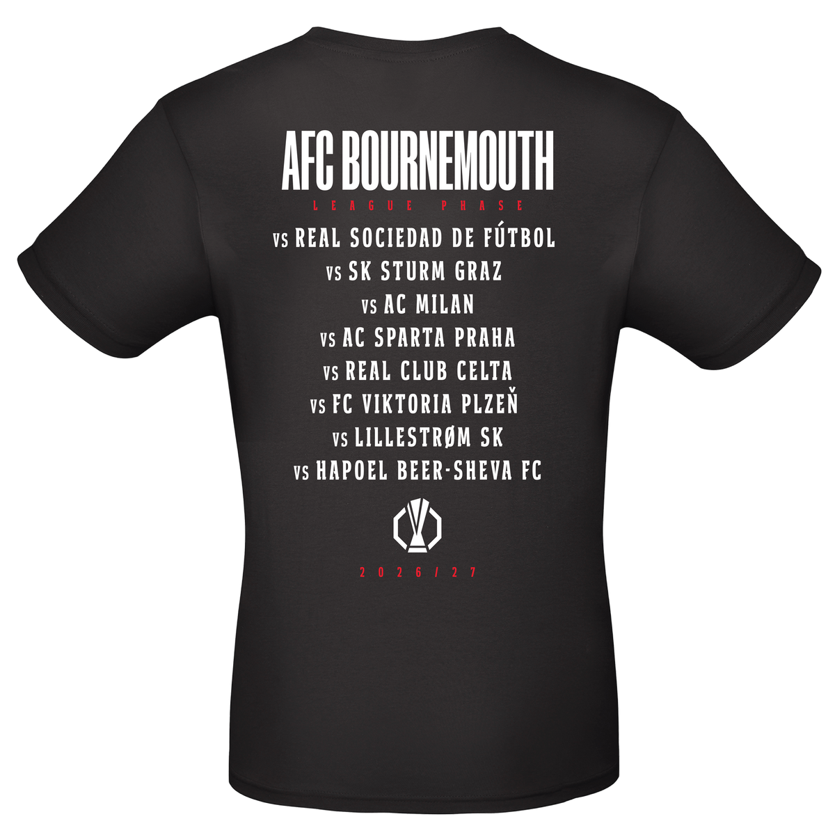 Europa League Tour T Shirt - Black