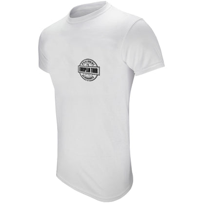 Adults European Tour T Shirt - White