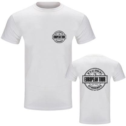 Adults European Tour T Shirt - White