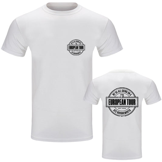 Adults European Tour T Shirt - White