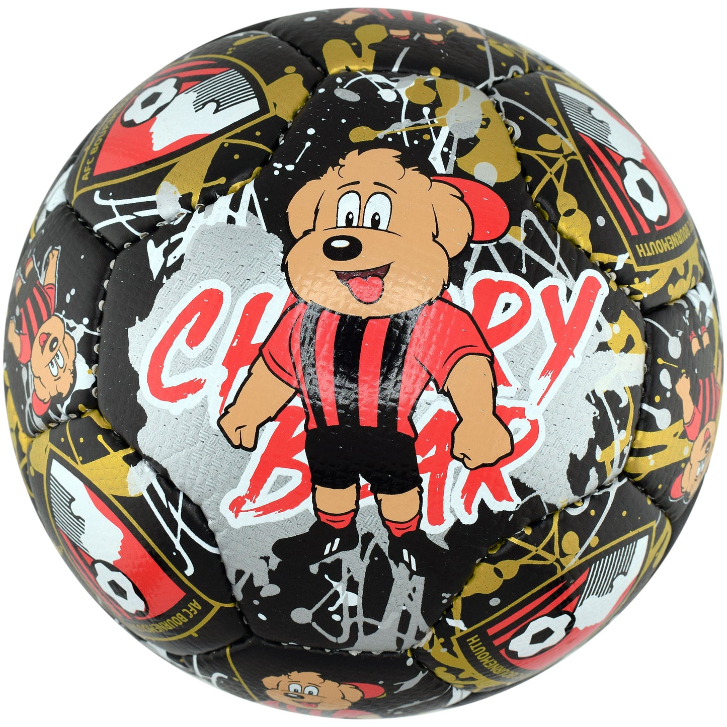 Cherry Bear Football - Black - Size 3