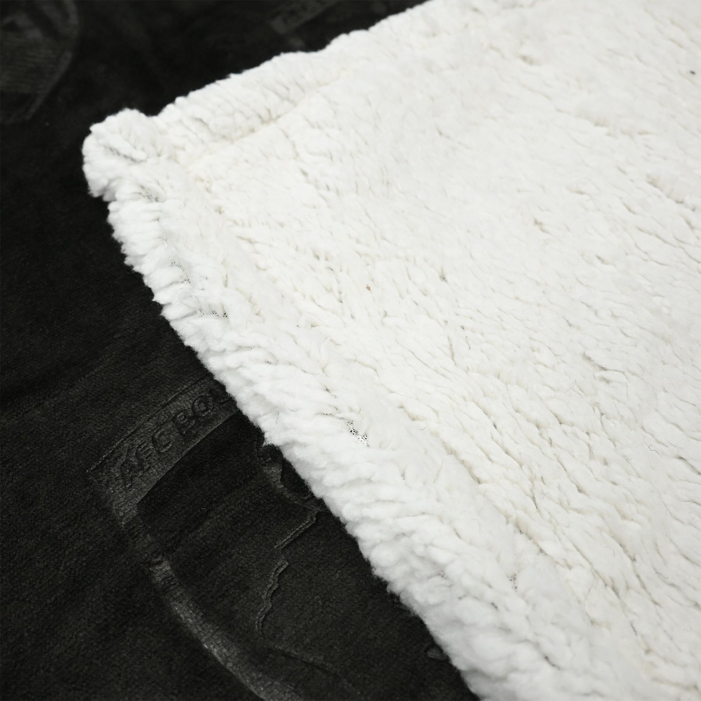 Sherpa/Teddy Fleece Blanket - Black